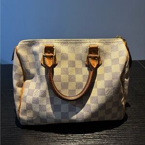 Louis Vuitton Speedy Damier Azur Handbag